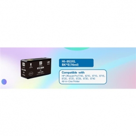 Obrázok pre 1x HP 953 XL BLACK - čierna 50ml - kompatibil- s čipom