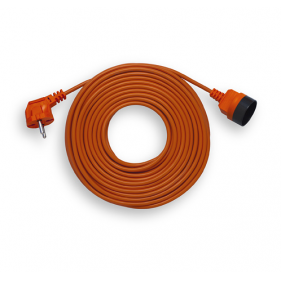 Obrázok pre Predlžovací kábel 230V 2x1mm2 10A zásuvka/vidlica PVC 10M - bez uzemnenia