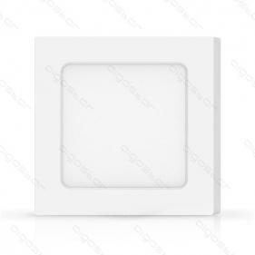 Obrázok pre Led Panel štvorcový biely prisadený 6W/420lm 122mm IK03 Studená biela - Back lit