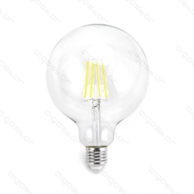 Obrázok pre LED žiarovka E27 8W/900lm , G125 LED vlákno , Studená biela
