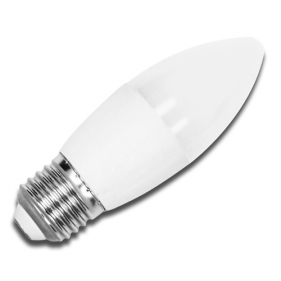 Obrázok pre LED žiarovka E27 6W/450lm , svieca , Studená biela