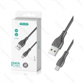 Obrázok pre Nabíjací dátový kábel SJ-1300 USB/MicroUSB, 3M, 2A, Čierny