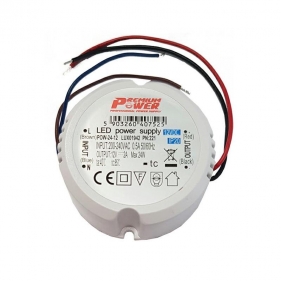 Obrázok pre Prachuvzdorný napájací zdroj pre LED pásy do krabice POW-24-12 24W 12VDC IP20