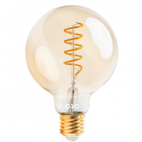 Obrázok pre Stmievateľná LED žiarovka E27 4W/200lm , G95 XLED AMBER , Teplá biela
