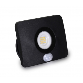 Obrázok pre LED reflektor 20W/1400lm , SLIM ,  so senzorom , čierny , Teplá biela