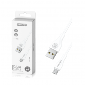 Obrázok pre Nabíjací dátový kábel SJ-1100 USB/Micro USB, 1.0M, 2A, Biely