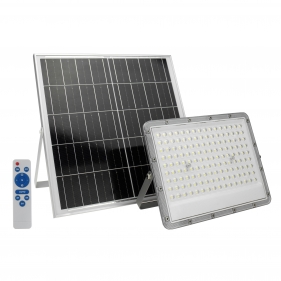 Obrázok pre LED Reflektor 200W/1800lm IP65 Studená biela s mikrovlnným senzorom so solárnym panelom a diaľkovým ovládaním , ZÁRUKA 3 ROKY!