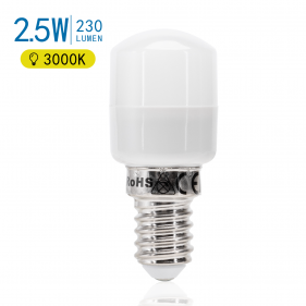 Obrázok pre LED žiarovka digestorová E14 2,5W/230lm , T26 , Teplá biela