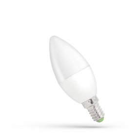 Obrázok pre LED žiarovka E14 6W/560lm , svieca C37 , Studená biela