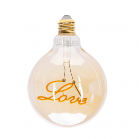 Obrázok pre LED žiarovka E27 4W/250lm , Love G125 XLED AMBER , Teplá biela