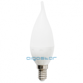 Obrázok pre LED žiarovka E14 3W/255lm , plameň CL37 , Studená biela