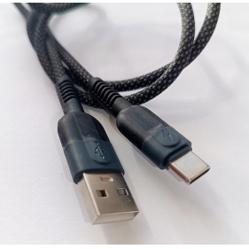 Obrázok pre Nabíjací dátový kábel USB/Type-C, 1.0M, 66W, čierny