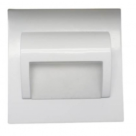 Obrázok pre Schodové svietidlo štvorcové BERYL - biele , 1,5W , 12V , Studená biela