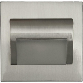 Obrázok pre Schodové svietidlo štvorcové BERYL - satén nikel , 1,5W , 12V , Studená biela