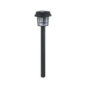 Obrázok pre Solárna LED záhradná lampa čierna 0,006W/1.2lm , IP44 , Studená biela