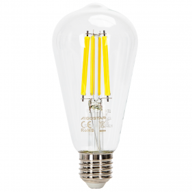 Obrázok pre LED žiarovka E27 16W/1760lm , ST64 LED vlákno , Studená biela