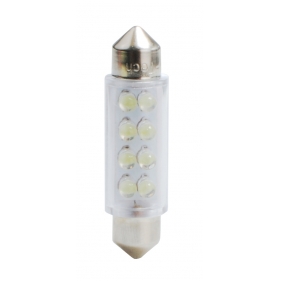 Obrázok pre LED Autožiarovka L024 - C5W 41mm 8LED 3mm , biela