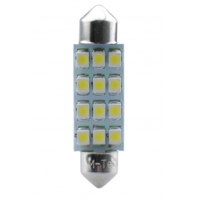 Obrázok pre LED Autožiarovka L030 - C5W 41mm 12xSMD3528  , modrá