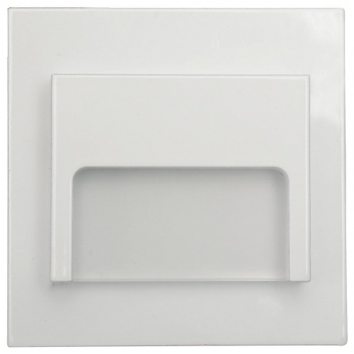 Obrázok pre Schodové svietidlo štvorcové ONTARIO - biela , 1,5W , 12V , studená
