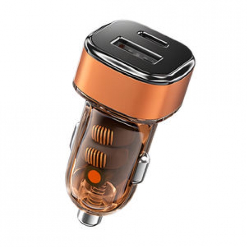 Obrázok pre Adaptér do automobilových zapaľovačov, autonabíjačka 12/24V DC, 1x USB, 1xPD, 25W