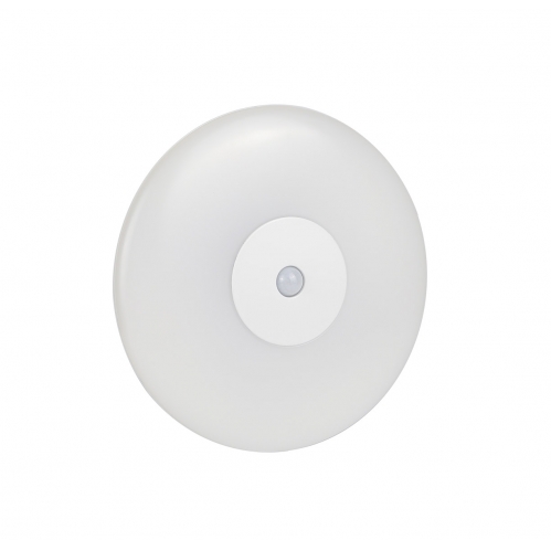 Obrázok pre Vodeodolný Led Ceiling kruhový biely SPHERE 15W/960lm 260mm , IK10 , IP44 , s PIR senzorom , Neutrálna biela