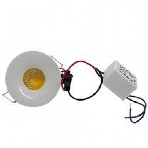 Obrázok pre Led Bodové kruhové svietidlo Spotlight biele pevné 3W/240lm, 48mm, Teplá biela