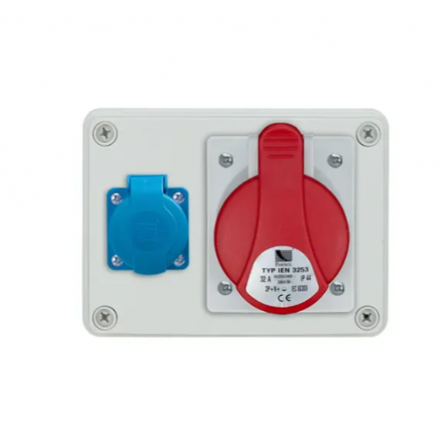 Obrázok pre Plastový rozvádzač zásuvkový R-BOX 150 (1x32/4,1x250V) 400V