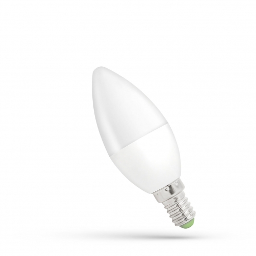 Obrázok pre LED žiarovka E14 6W/520lm , svieca C37 , Teplá biela