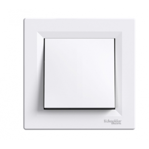Obrázok pre SCHNEIDER Electric Tlačidlo s rámčekom Asfora biele