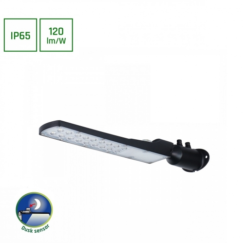 Obrázok pre LED Pouličné verejné osvetlenie STREETOS SLIM 50W/6000lm , IP65 IK08 , Neutrálna so senzorom stmievania