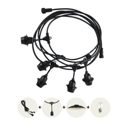 Obrázok pre Svetelná dekoračná reťaz , girlanda CRETE , 5xE27 , 230V , 5M