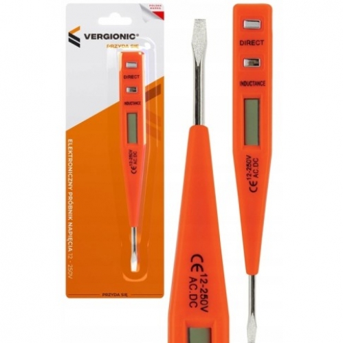 Obrázok pre Skúšačka napätia digitálna - tester napätia 12-250 V