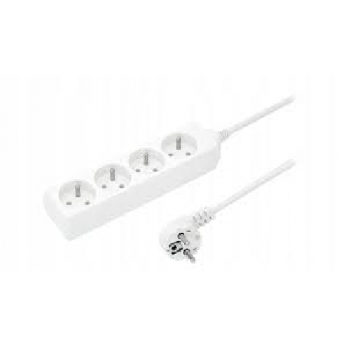 Obrázok pre Predlžovací kábel - predlžovačka , 4-zásuvková , 5m