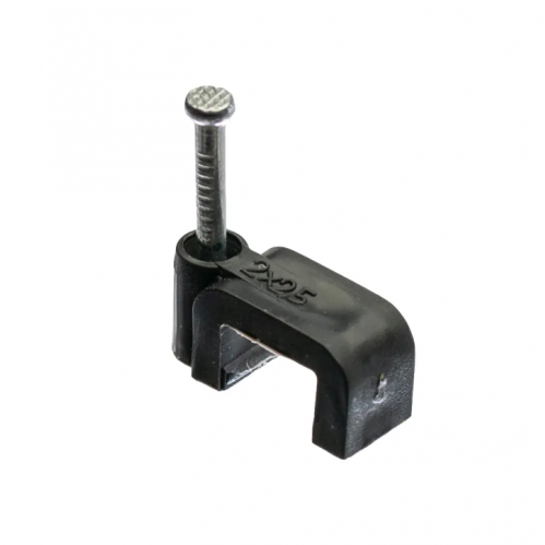 Obrázok pre Úchyt na kábel 2x2,5 čierny 100ks