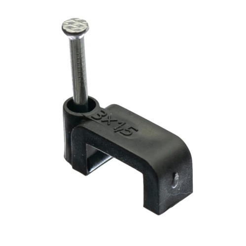 Obrázok pre Úchyt na kábel čierny 3x1,5 10/6 100ks