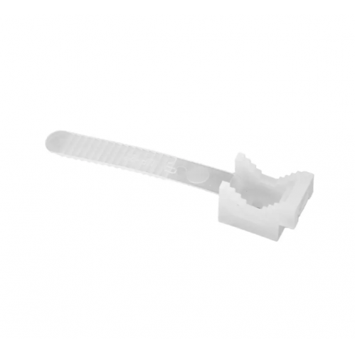 Obrázok pre Úchyt na kábel pásikový biely, 22mm 100ks