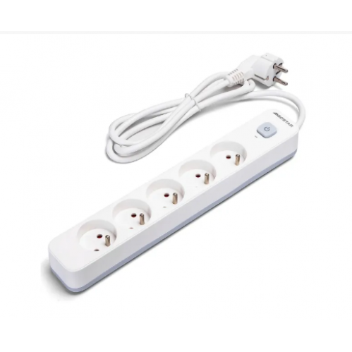 Obrázok pre Predlžovací kábel - predlžovačka , 5-zásuvková , 1,5m , s vypínačom 
