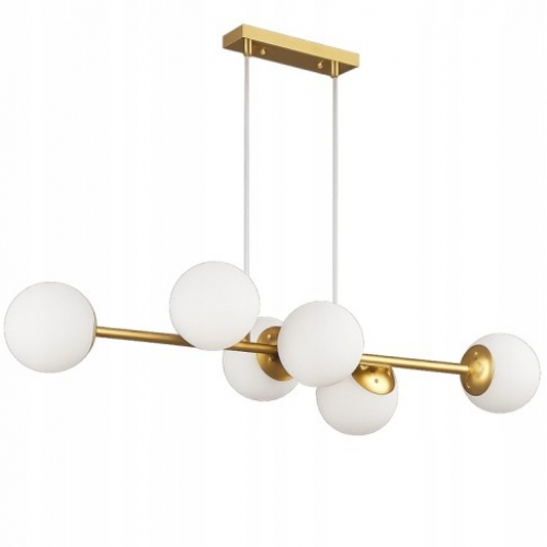 Obrázok pre Závesný luster 6xE27/230V/Zlatá