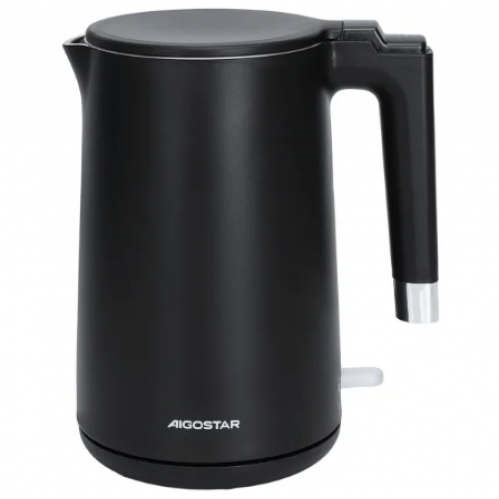 Obrázok pre Rýchlovarná nerezová kanvica - 1,5L , čierna - 2200W