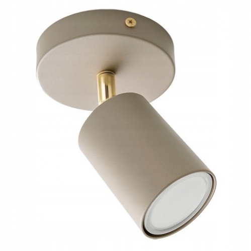 Obrázok pre SPOTI Ecru Prisadený Luster 1xGU10/230V/Cappuccino+Zlatá