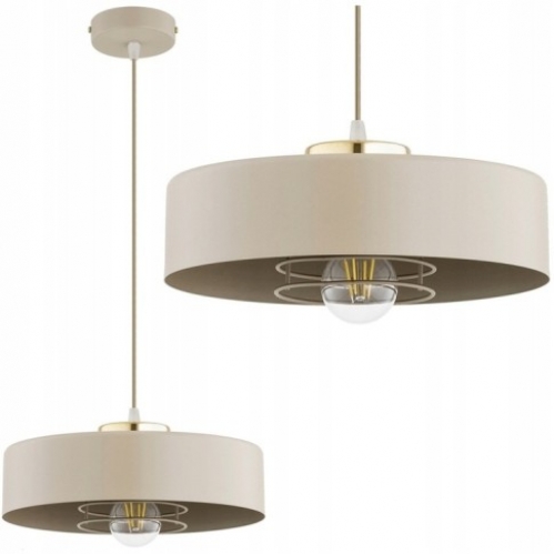 Obrázok pre SISU ECRU Závesný luster 1xE27/230V/Cappuciino+Zlatá