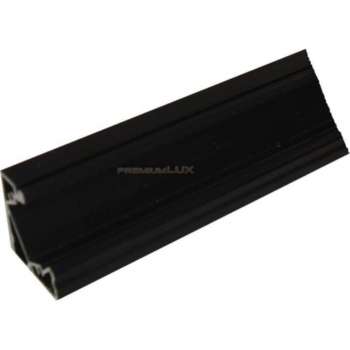 Obrázok pre Led profil rohový hliníkový Minilux čierny bez krytky - 2m