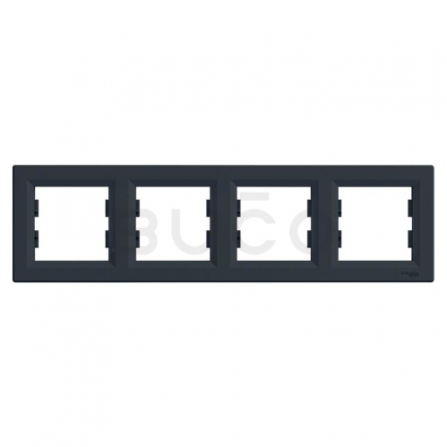 Obrázok pre SCHNEIDER Electric Rámček-4 Asfora antracit