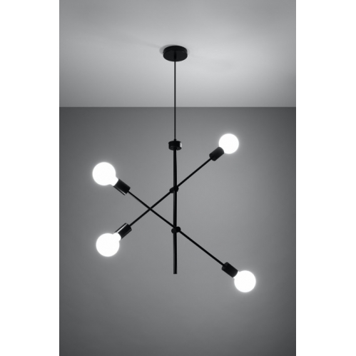 Obrázok pre Závesný luster CONCEPT 4 4xE27/230V/Čierna