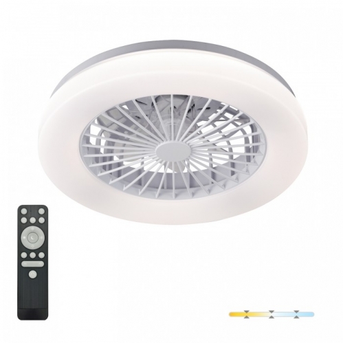 Obrázok pre Stmievateľné LED svietidlo s ventilátorom VENTELUX 24W+15W/1550lm , 450mm , CCT , s diaľkovým ovládaním