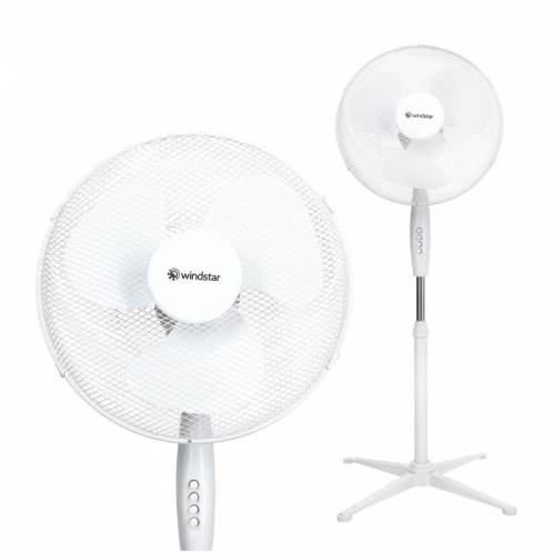 Obrázok pre Stojanový ventilátor VIENTO 45W, 43cm - biely