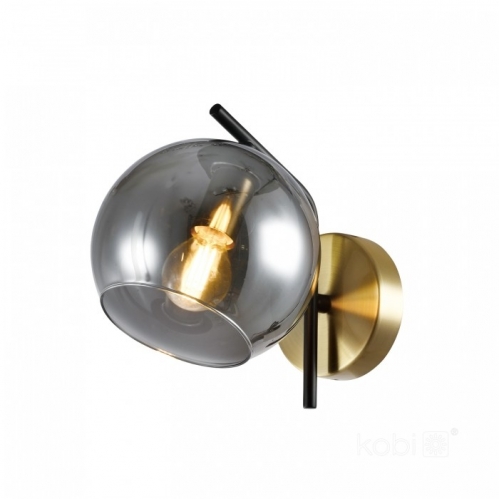 Obrázok pre GLOBE ELEGANCE SMOKE Nástenné svietidlo 1xE14/230V/Čierna