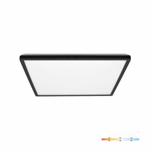 Obrázok pre Vodeodolný Led Ceiling štvorcový čierny NIVERA 24W/2400lm 300mm , IP54, CCT