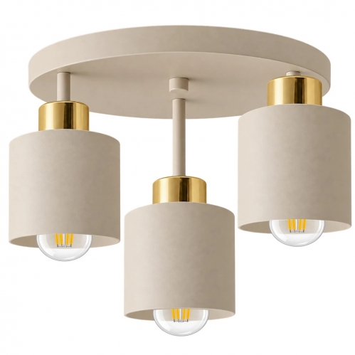 Obrázok pre ECRU ROLLA Závesný luster 3xE27/230V/Cappuciino