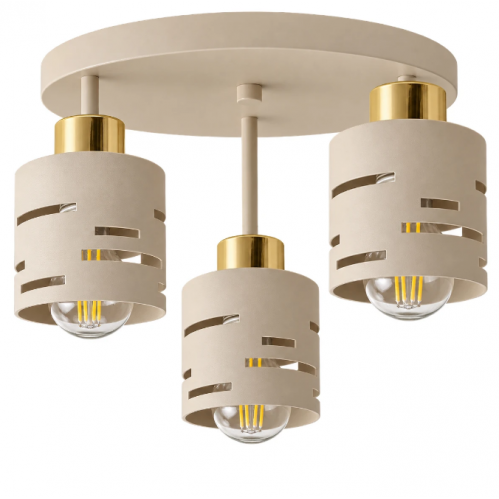 Obrázok pre ECRU PATTERN Závesný luster 3xE27/230V/Cappuciino